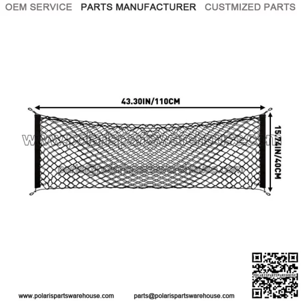 110*40cm Trunk Cargo Net Nylon Mesh for Ford F150 Silverado GMC Sierra Dodge RAM (For: More than one vehicle)