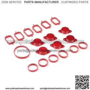 BMW Diesel Engine Eddy Swirl Flap Repair Kit 33MM 6PCS with Leather Ring #Blue