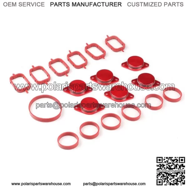 BMW Diesel Engine Eddy Swirl Flap Repair Kit 33MM 6PCS with Leather Ring #Blue