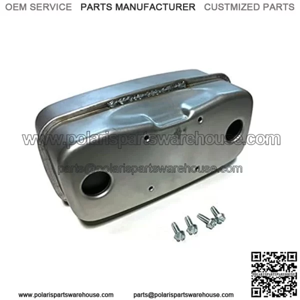 Exhaust muffler replaces 951-0616B 751-0616B Dual Inlet fits some MTD Cub Cadet Troy-Bilt Craftsman with Bolts