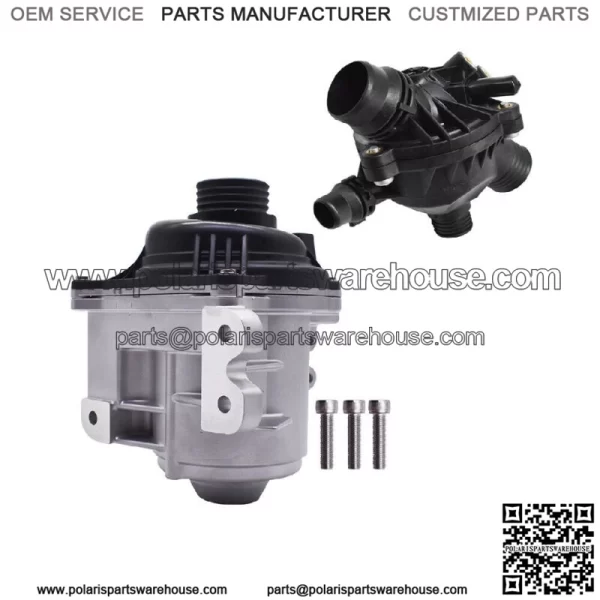 Electric Engine Water Pump with Thermostat For BMW 335xi 535 335i 3.0L 2008 - Image 3