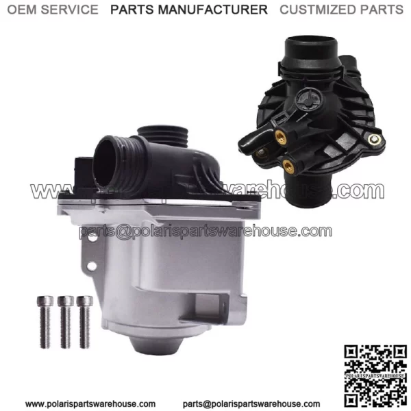 Electric Engine Water Pump with Thermostat For BMW 335xi 535 335i 3.0L 2008 - Image 4