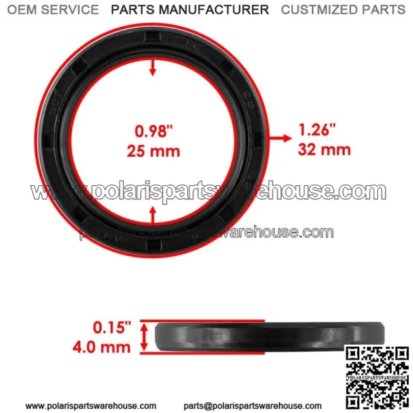 Front Differential Seals & O Ring Kit For Polaris Sportsman 800 Forest 2012-2013 For: Polaris Sportsman 800 - Image 3
