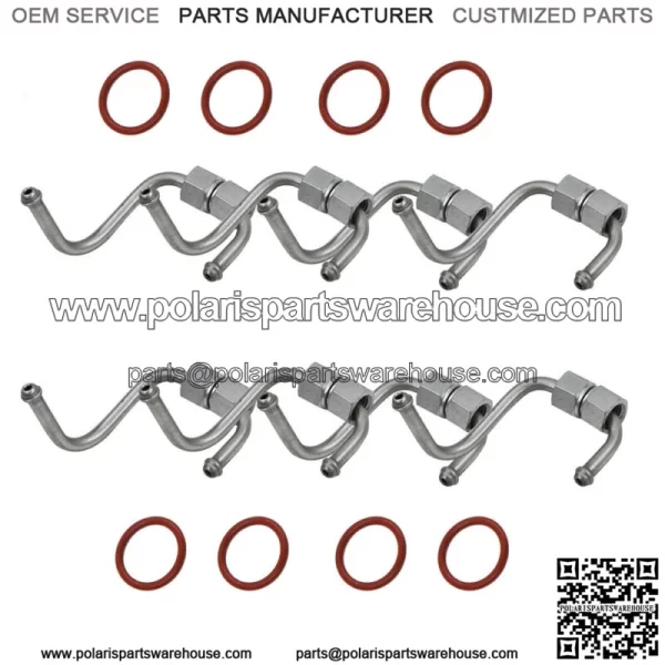 Set of 8 Fuel Injector Oring Line & Seal For Ford 6.4L Powerstroke Diesel AP0027