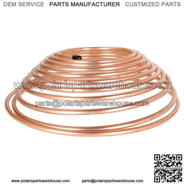 5/16" 25 Foot Roll Coil Brake Fuel and Trans Line Tubing Copper Plated - Image 3