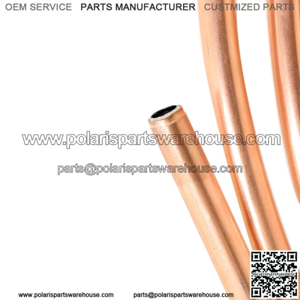5/16" 25 Foot Roll Coil Brake Fuel and Trans Line Tubing Copper Plated - Image 4