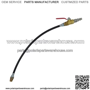 Engine cylinder leak test tube