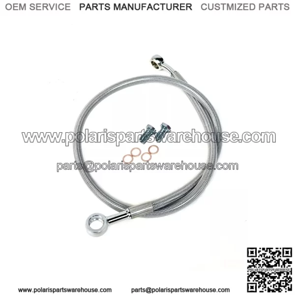 Streamline Steel Braided Rear Brake Line Stock Length Clear TRX250R TRX 250R