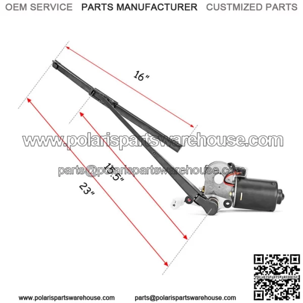 UTV 12V Electric Windshield Wiper Motor Kit for Arctic Cat Wildcat and Wildcat 4 For: More than one vehicle - Image 3