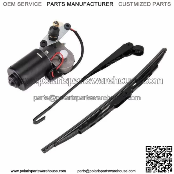 UTV 12V Electric Windshield Wiper Motor Kit for Polaris RZR Kawasaki Hard Coated (Fits: Yamaha Rhino 660)