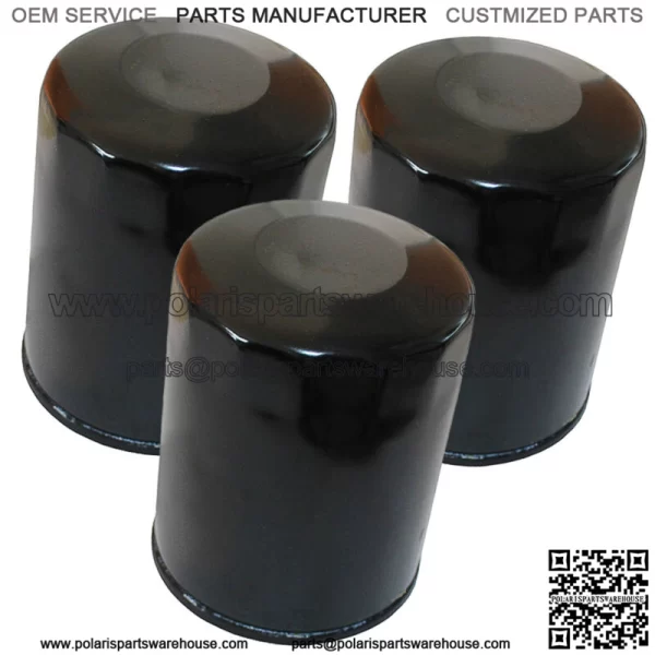 3 Pack Oil Filter for Polaris Sportsman 800 Twin EFI Scandinavian HO EFI 2005-09 For: Polaris Sportsman 800