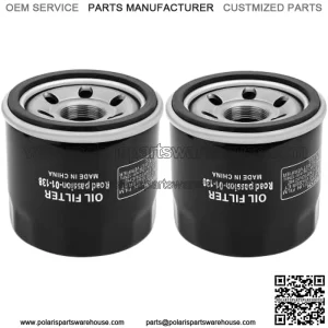 Oil Filter for SUZUKI LTF400 EIGER 2X4 2002-2004 LTF400F EIGER 4X4 400 2002-2007 LTF400F KINGQUAD 4X4 2008-2015pack of 2