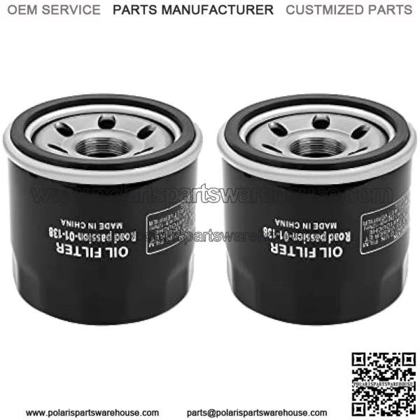 2PCS 1651003G00 1651006B00 Oil Filter Fit for PH6018 for Boulevard C50 C90 M109R M50 V-Strom 1000 650 DL650 Suzuki Eiger 400 LTA400 Gsx600 Katana 600 Select Aprilia Artic Cat Kymco Suzuki Models