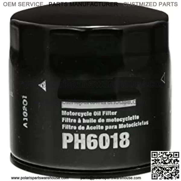 Extra Guard PH6018 Motorcycle Replacement Oil Filter, Fits Select Aprilia, Artic Cat, Kymco, and Suzuki Models - Image 2