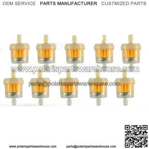 10pcs Inline Gas Fuel Filter 6MM 7MM 1/4" For Lawn Mower Small Engine Car Parts (For: Ford F-150)