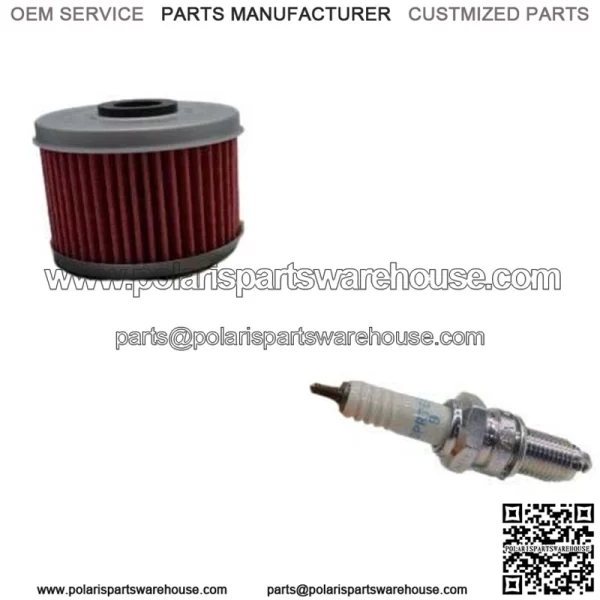 Honda TRX300 FourTrax 300 Tune Up Kit Oil Filter NGK Spark Plug TRX300FW TRX For: Honda