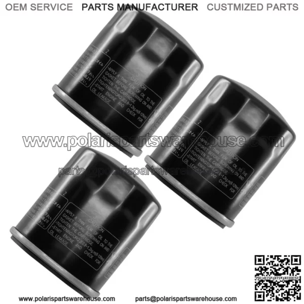 3 Pack Oil Filter for Yamaha YFM660 Grizzly YXR660 Rhino YFM450 Kodiak YYFM450Fx (For: 2006 Yamaha Rhino 660) - Image 5