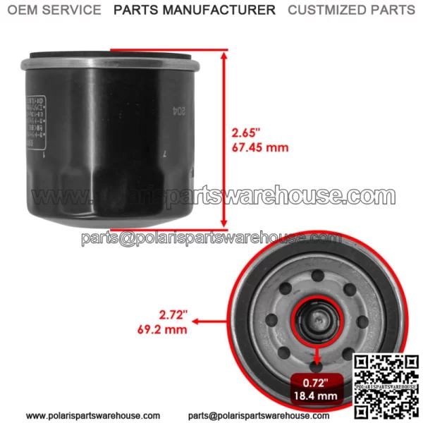 3 Pack Oil Filter for Yamaha YXR660 Rhino YZF R6 599 XJ6 Diversion 600 2006-2013 - Image 2