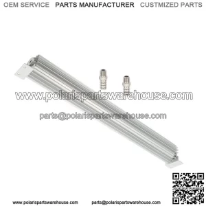 24" Dual Pass Aluminum Finned Transmission Oil Cooler w/ 1/4" NPT fittings