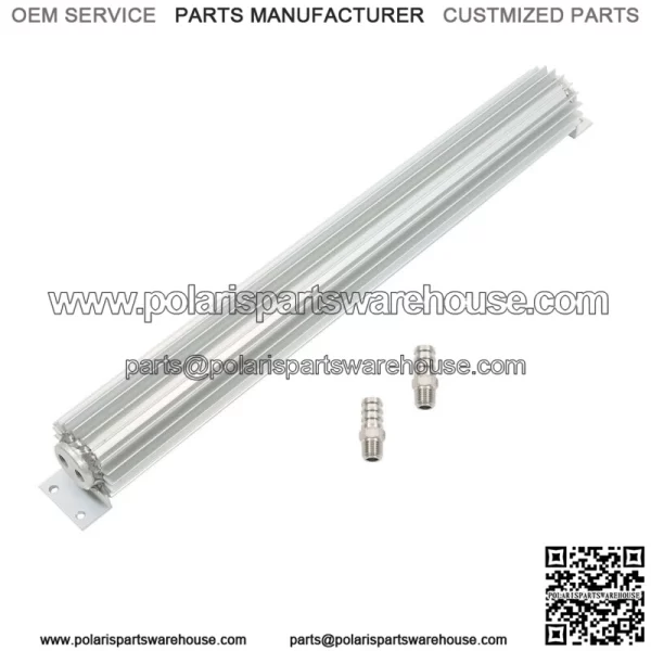 24" Dual Pass Aluminum Finned Transmission Oil Cooler w/ 1/4" NPT fittings - Image 4