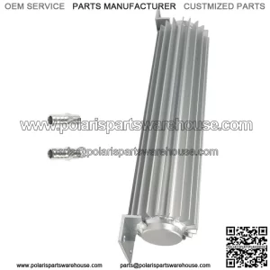 12" Dual Pass Aluminum Finned Transmission Oil Cooler w/ 1/4" NPT fittings
