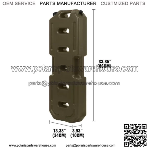 20L Fuel Tank Cans Oil Storage Gas Can Storage Container Jeep ATV UTV Green For: More than one vehicle - Image 4