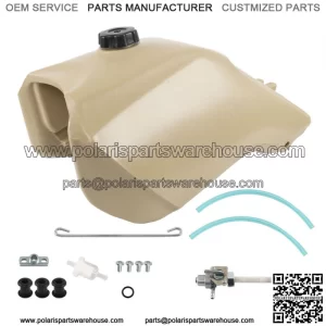 Beige Fuel Tank w/ Cap + Fuel Petcock For Honda FourTrax 300 TRX300FW 4x4 93-00