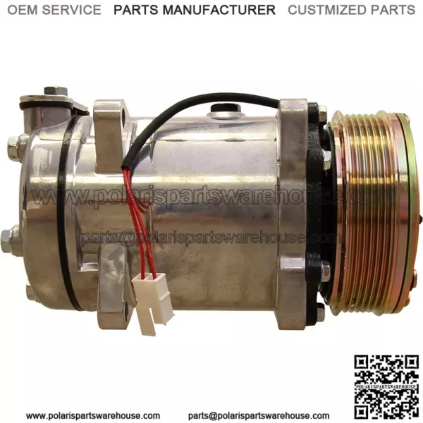 F0NN19D629AA Compressor Sanden SD510 Style for Ford/New Holland 5640 ++ Tractors - Image 2