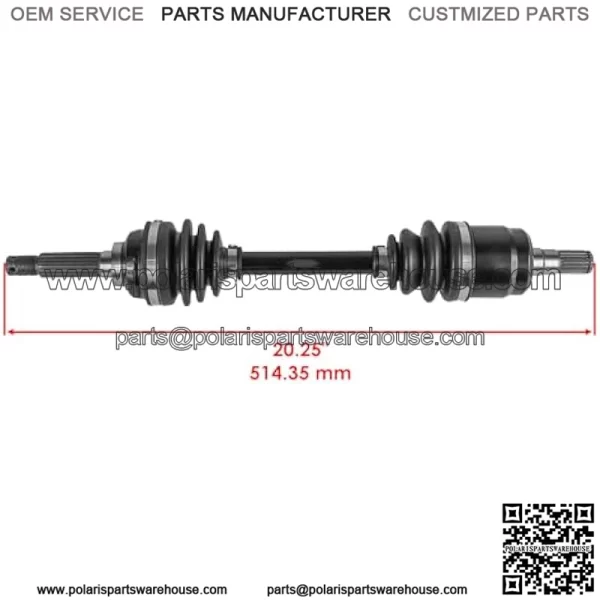 Left And Right CV Axles Compatible with Suzuki Eiger Auto 4x4 LT-A400FC 2005 2006 2007 / Eiger 4x4 LT-F400F 2005 2006 2007 - Image 2
