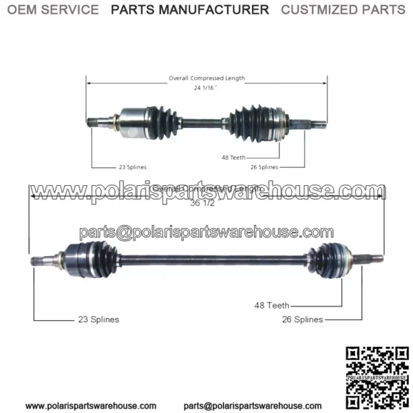 Pair Set of 2 Front CV Axle Shafts For Prizm Celica Corolla (For: Toyota)