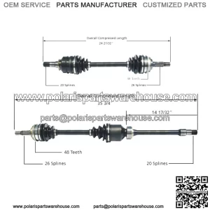 For Toyota Camry Celica GT GTS FWD Pair of Front CV Axle Shafts Set (For: Toyota)