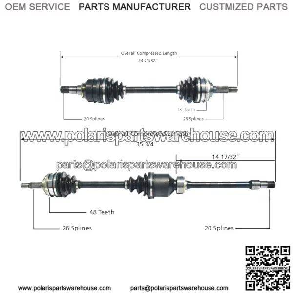 For Toyota Camry Celica GT GTS FWD Pair of Front CV Axle Shafts Set (For: Toyota)