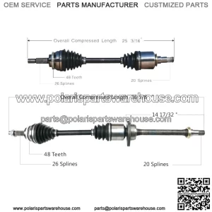 Front CV Axle Shaft Kit for 2003-2006 Toyota Matrix XRS (For: Toyota)