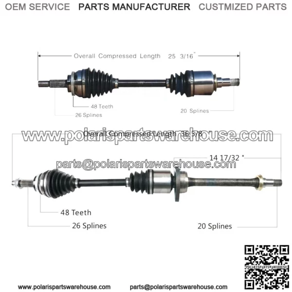 Front CV Axle Shaft Kit for 2003-2006 Toyota Matrix XRS (For: Toyota)