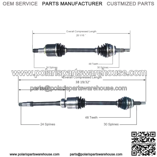 For Toyota Avalon FWD 2005-2007 3.5L V6 Pair of Front CV Axle Shaft Set (For: Toyota)