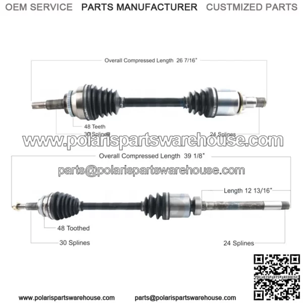 Pair Set of 2 Front AAR CV Axle Shafts For Lexus RX350 Toyota 3.5l AWD (For: Toyota)