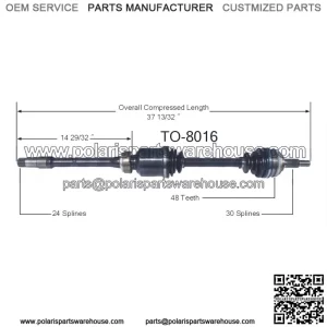 Front Pass Right CV Axle Shaft TO-8016 For Toyota Avalon Camry Solara (For: Toyota)