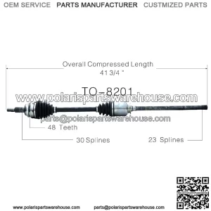 Front Passenger Right CV Axle Shaft TO-8201 (For: Toyota)