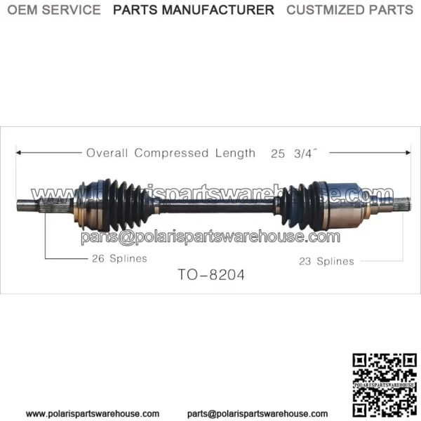 Fits Toyota Yaris 2006 2007 2008 2009 2X Front CV Axle Joint Shaft (For: Toyota) - Image 3