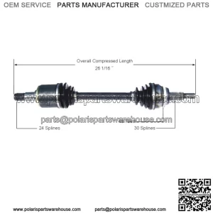 Front Driver Left CV Axle Shaft TO-8163 (For: Toyota)