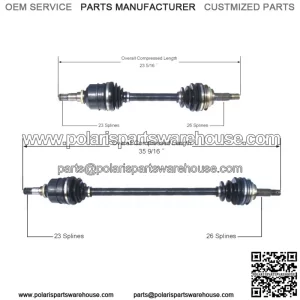 Front CV Axle Shaft Kit for 1990-1992 Toyota Corolla Base (For: Toyota)