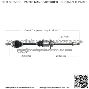 Front Passenger Right CV Axle Shaft TO-8114 (For: Toyota)