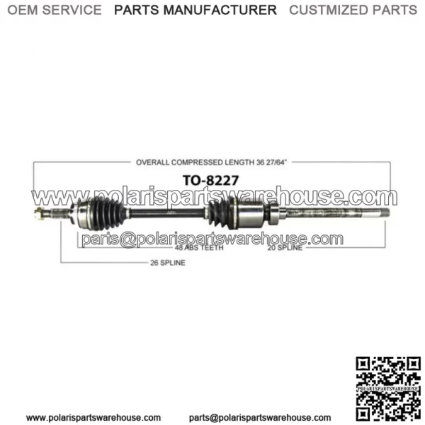 AWD For 2003 - 2005 2006 Toyota Matrix Pontiac Vibe Front Right CV Axle Shaft CA (For: Toyota)