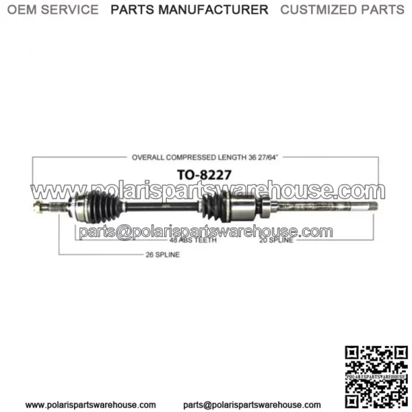AWD For 2003 - 2005 2006 Toyota Matrix Pontiac Vibe Front Right CV Axle Shaft CA (For: Toyota) - Image 2