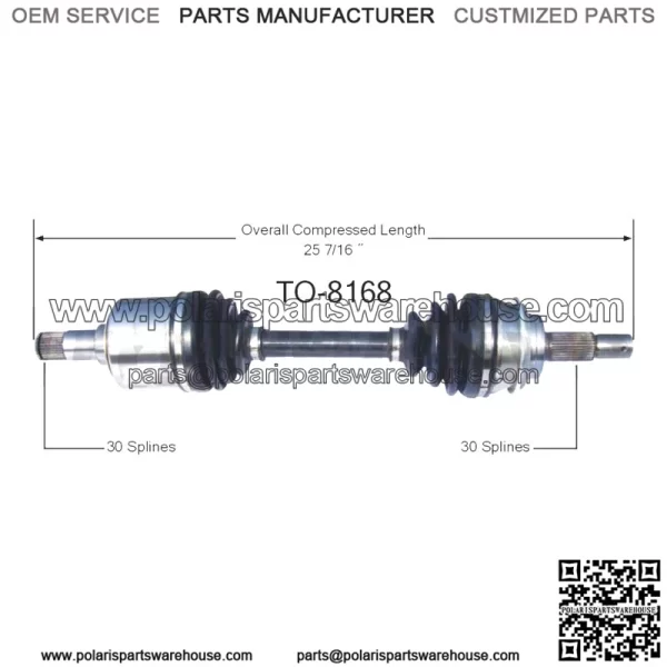 Front Left Driver Side CV Axle Shaft For 2003-2019 Toyota 4Runner (For: Toyota)