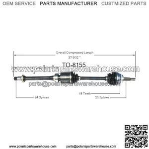 CV Joint Axle Shaft Assembly Front Passenger Right For Toyota RAV4 Scion TC C5 (For: Toyota)