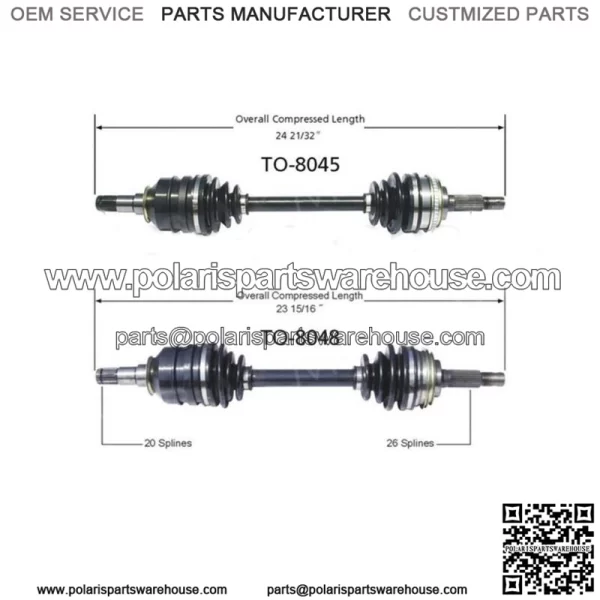 Front Left Front Right 2Of CV Axle Shaft For Toyota Celica 1986-1989 (For: Toyota)