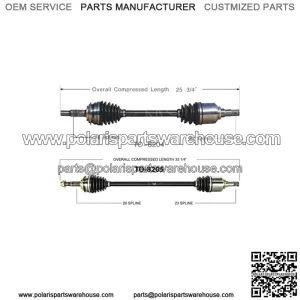 CV Axle Shaft Front Left Front Right Set Of 2 For Toyota 2006-2017 (For: Toyota)