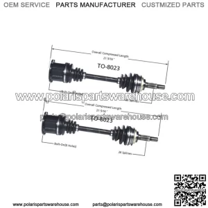 CV Axle Shaft CV Joint Assembly Front 2X For Toyota Camry FWD 1983 1984 (For: Toyota)