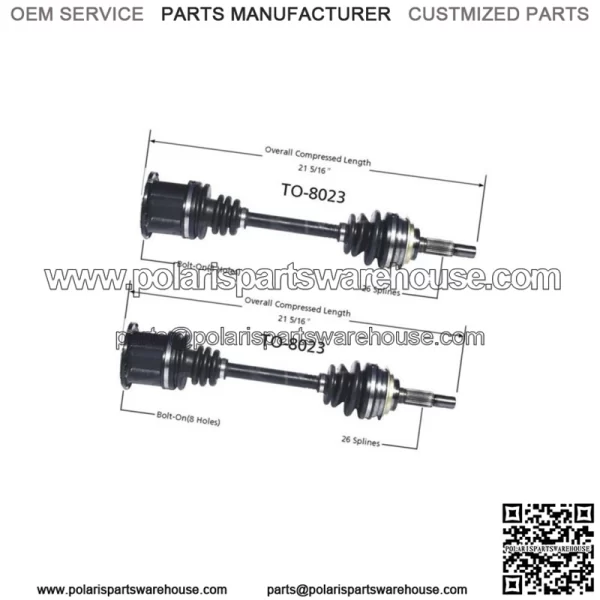 CV Axle Shaft CV Joint Assembly Front 2X For Toyota Camry FWD 1983 1984 (For: Toyota)